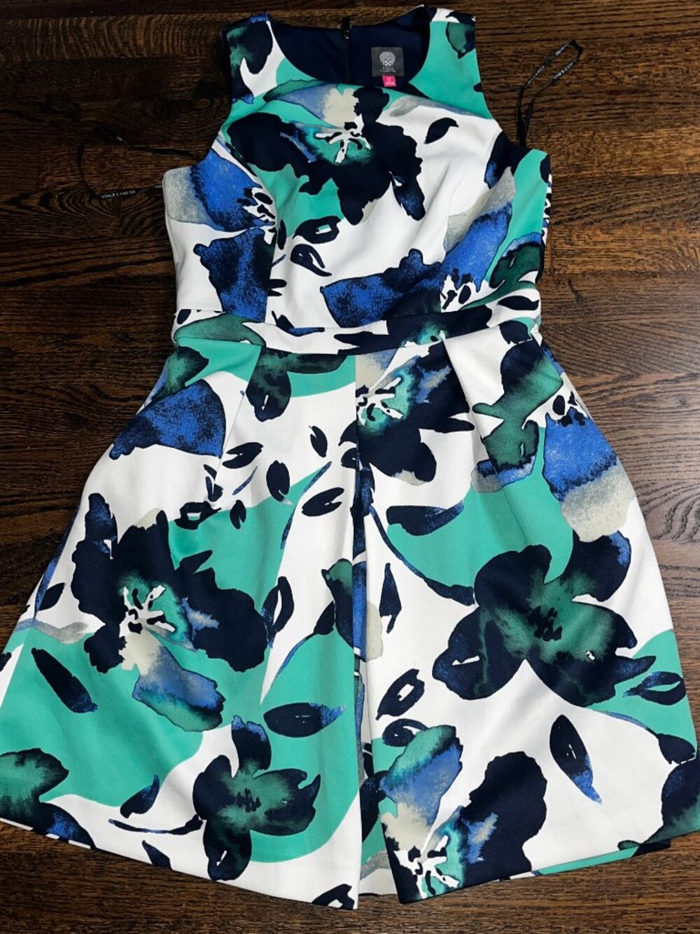 Vince Camuto women's floral midi dress size 12